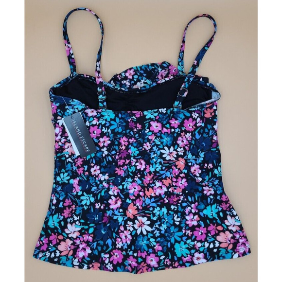 Women's Tahiti Bandini Tankini Top Bikini Siesta Key Floral 8 NWT - Picture 4 of 4